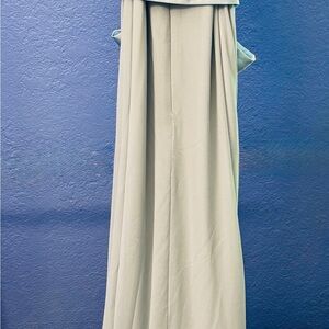 Lulu's Blue Pleated A-Line Maxi Skirt